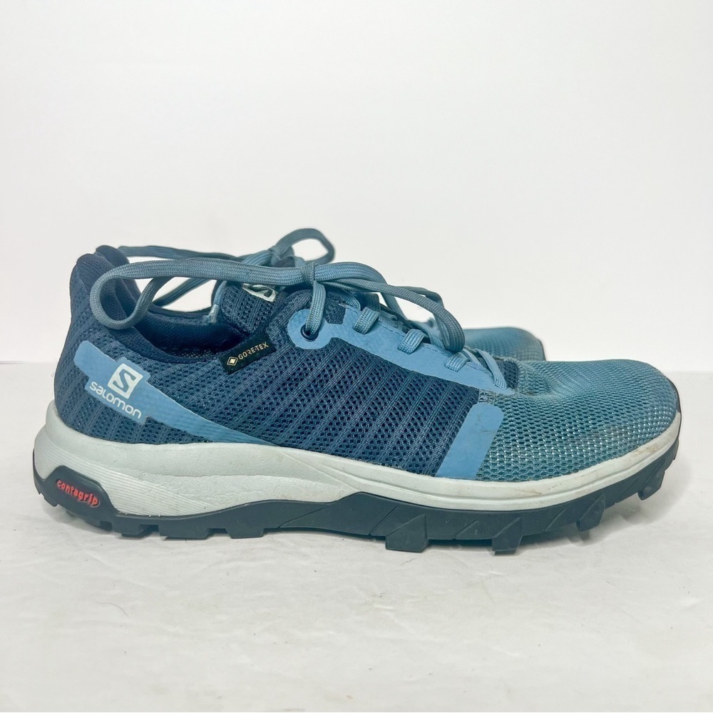 Salomon Outbound Prism GTX Blue Athletic Shoe Size 6.5 Women’s